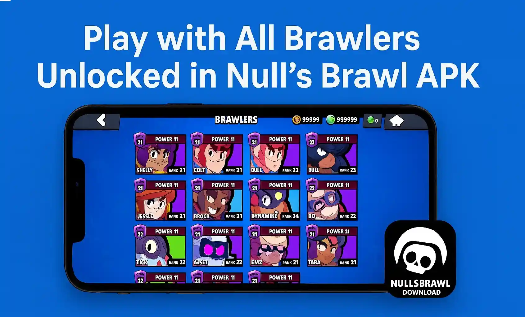 Play with All Brawlers Unlocked in Null's Brawl APK